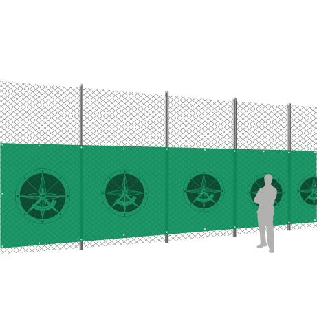 Tennisblende Klassiker | 12 x 2 Meter | bedruckt