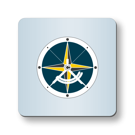 Getränkeuntersetzer aus Airlaid | 9 cm x 9 cm eckig | einseitig bedruckt