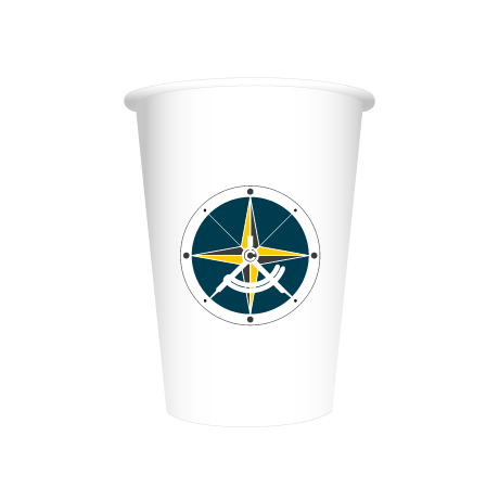 Pappbecher BIO | 300 ml einwandig | rundum bedruckt