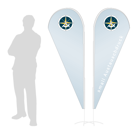 Beachflag Drop Austauschdruck | Small (210 cm) | beidseitig bedruckt