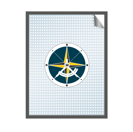 Aufkleber Fensterlochfolie - mit KFZ Zulassung