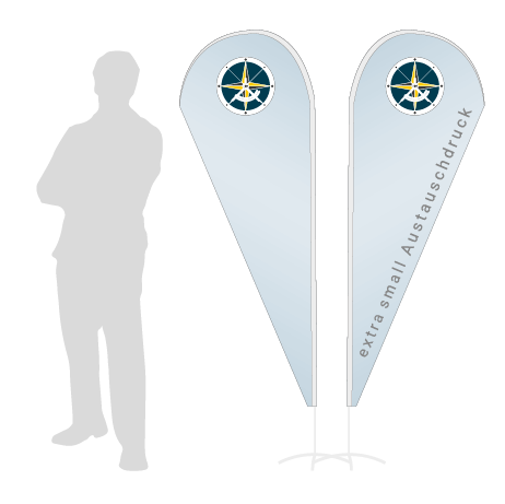 Beachflag Drop Austauschdruck | Extra Small (189 cm) | beidseitig bedruckt