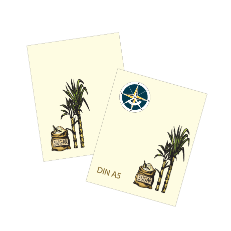 Drucksachen aus Zuckerrohrpapier