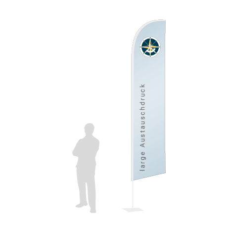 Beachflag Wind Austauschdruck | Large (400 cm) | einseitig bedruckt