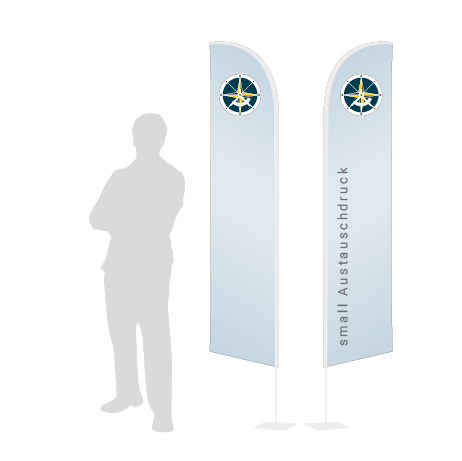 Beachflag Wind Austauschdruck | Small (260 cm) | beidseitig bedruckt